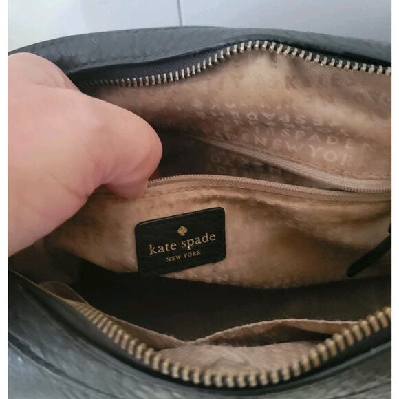 Kate Spade Black Romy Perri Lane Leather Perforated Satchel/Crossbody Bag - Picture 10 of 16